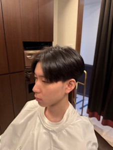 刈り上げナチュラルセンターパート - Barbering Method produce byヘアサロン大野掲載