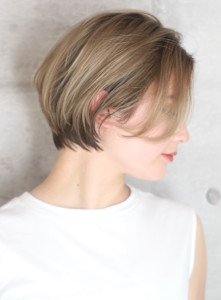 ショート・ボブ/面長/前髪なし/絶壁解消/30代/40代 - INCEPTION  GINZA 銀座掲載