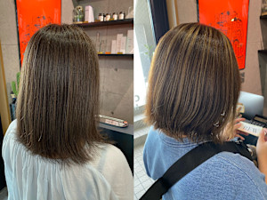 白髪ぼかし×ハイライトデザイン - CREW掲載