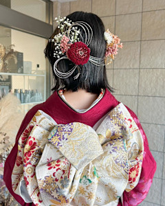 【hinari】卒業式ヘア/袴ヘアセット/ボブヘアアレンジ - MOON by KENJE掲載