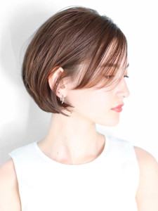 ショート・ボブ/面長/前髪なし/絶壁解消/30代/40代/ - INCEPTION  GINZA 銀座掲載