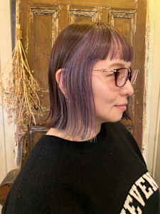 くびれボブとシアーラベンダーカラー - sea's栄【シーズ】掲載