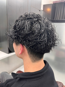 刈り上げ　ツーブロック　マッシュ　黒髪　無造作パーマ - MEN'S SALON SOLEIL by alfRed掲載