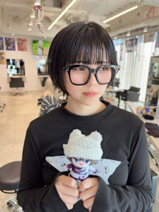 ボブ　丸みショート　髪質改善トリートメント　ダークカラー - N° rico 名駅掲載