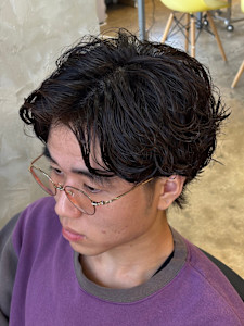 メンズマッシュカットツーブロックスパイラルシャドウパーマ - ROOO MEN【ルーメン】掲載