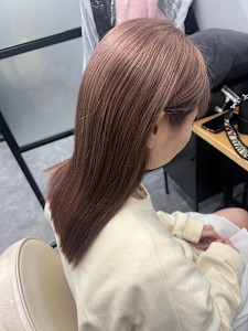 髪質改善　ケアブリーチ　ラベンダーベージュ　ミルクティー - N° rico 名駅掲載