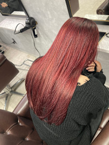 ワインレッドカラー - GLADGE池袋/ダブルカラー/ブリーチ掲載