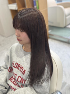  ロング　ワンメイクカラー　グレイ系 - HEARTS hair's五日市店掲載