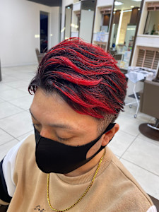 ダブルカラー　レッド