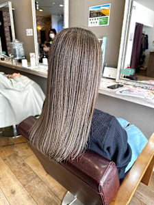 インナーカラーショートカットシュートボブハイライトメッシュ