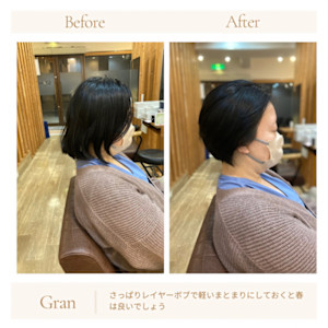 お客様髪質改善データ1710（レイヤーボブ） 