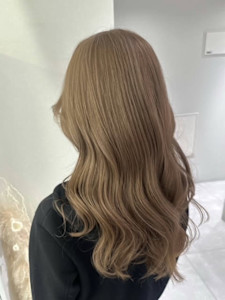 ◎透明感抜群/ブラウンベージュ - PiLLon心斎橋/韓国/ブリーチ/ダブルカラー/髪質改善ストレート/トリートメント掲載
