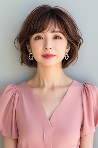 ボリュームが欲しい方のパーマボブ