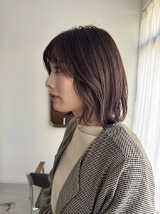 ラベンダーベージュ×ボブ - every掲載