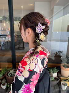 ボブレイヤー 顔周りレイヤー ダークブラウン イルミナカラー - and anon 春日原店掲載