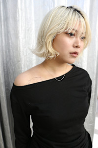 ステップボーンカットボブ/イメチェン/美髪/ホワイトブロンド - STEP BONE CUT TOKYO掲載