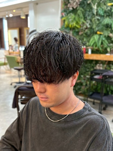 メンズカット　メンズパーマ　眉カット　メンズマッシュショート - N° rico 名駅掲載