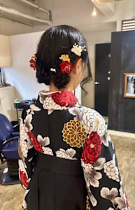 卒業式　小学生  ツインカールアップスタイル - ability hair掲載