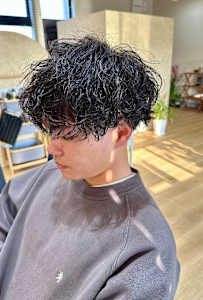 メンズショート×シャドウパーマ - r-chill hair掲載