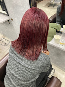 ボルドーカラー - GLADGE池袋/ダブルカラー/ブリーチ掲載