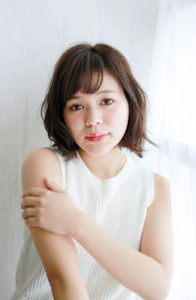 シースルーバングのゆる外ハネボブ - 博多 髪質改善 美容室NAVY【ネイビー】髪質改善 完全完結型個室サロン 【NEW OPEN 4月】掲載