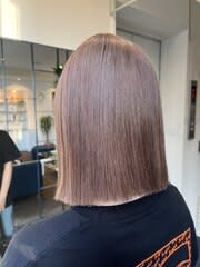 【W_SALON 河原町】ラベンダーベージュ/切りっぱボブ - W_SALON掲載
