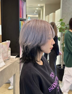 #ハイトーン #デザインカラー #ウルフカット - MATISSE 室見店掲載