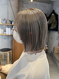 グレーベージュボブ＊外ハネボブ - AOZORA HAIR kaminoura掲載
