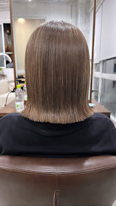 ミルクティーベージュ＊外ハネボブ - AOZORA HAIR kaminoura掲載