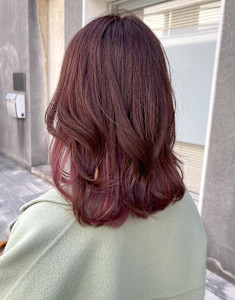 インナーカラー　ツヤ感ピンクパープル - MANOHARU掲載