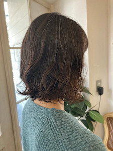 くせ毛風ゆるふわパーマ/ウェービーボブ/ウェーブボブ世田谷