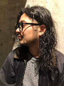 メンズロングウェーブヘア【池袋メンズカット/メンズパーマ】