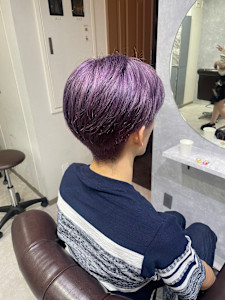 ラベンダーカラー - GLADGE池袋/ダブルカラー/ブリーチ掲載