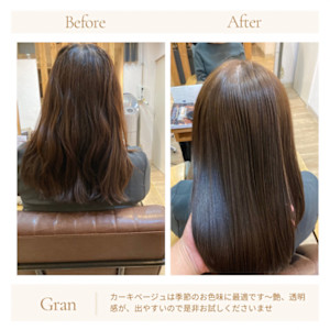 お客様髪質改善データ1752（カーキベージュ） - Grand × AtlierDonguri掲載