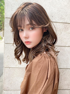 後れ毛が可愛い顔周りレイヤーナチュラルアッシュ - AFLOAT/L 錦糸町【アフロートエル】掲載