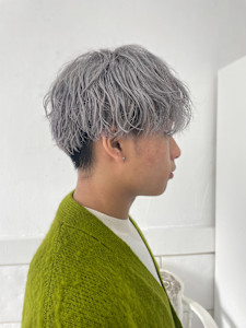 メンズホワイトシルバー