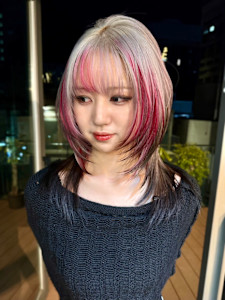 ルーツカラー　デザインカラー　ハイトーン　原宿/表参道 - Null 表参道本店 デザインカラー/ダブルカラー掲載