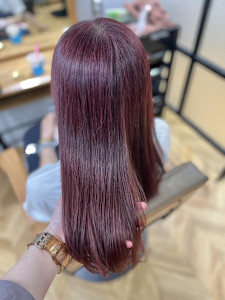 濃ピンク - aroot 町田店 酸性縮毛矯正/髪質改善カラー掲載