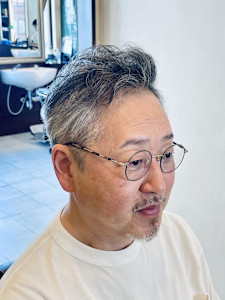 【60代 男性】ロンドングレイパーマ（大宮/バーバー）