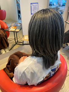 白髪ぼかしハイライト/デザインカラー