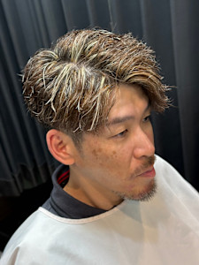 波巻きメッシュカラー