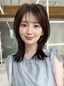 後れ毛が可愛い顔周りレイヤーナチュラルアッシュ - AFLOAT/L 錦糸町【アフロートエル】掲載