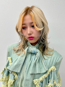 スラッシュカラー　デザインカラー　ハイトーン　表参道/原宿 - Null 表参道本店 デザインカラー/ダブルカラー掲載