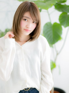 シルキーベージュ×内巻きワンカールボブ - 髪質改善 個室サロン Linoa【リノア】西梅田 福島 美容室掲載