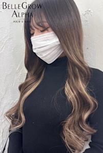 ダブルカラー＋エクステ - BELLE GROW ALPHA HAIR&NAIL掲載