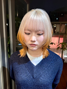 ルーツカラー　デザインカラー　ハイトーン　表参道/原宿 - Null 表参道本店 デザインカラー/ダブルカラー掲載