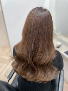 髪質改善/縮毛矯正/酸性ストレート/キャラメルブラウン/韓国 - newi saLyu 立川掲載