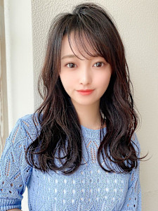 シャギーレイヤー韓国ワンホンヘアシースルーぱっつん前髪 - AFLOAT/L 錦糸町【アフロートエル】掲載