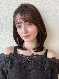 耳かけショートボブ似合わせカット30代40代チェリーブラウン - AFLOAT/L 錦糸町【アフロートエル】掲載