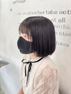 パツっとラインの黒髪ボブ - zilch hair掲載